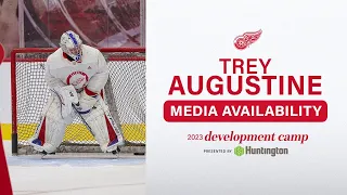 Trey Augustine at 2023 Detroit Red Wings Development Camp