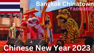 Chinese New Year 2023 in Bangkok Chinatown (Yaowarat) January 22, 2023