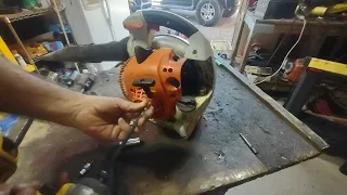 Stihl BG86 blower Hydro locked solution to finish a job and what you need to fix it