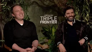 Triple Frontier Netflix interviews - Ben Affleck, Oscar Isaac, Charlie Hunnam, Hedlund, Chandor