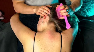 Deep Sleep ASMR Therapy - Soothing Nape/Scalp Scratch & Hair Brushing Sounds for Insomnia Relief