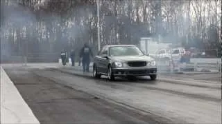 Mercedes E55 AMG Record 1/4 Pass, 10.59@130.97, MIR, 12-09-11