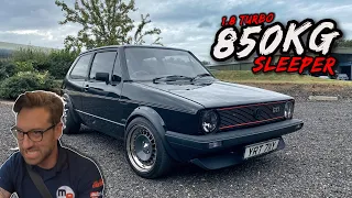 THIS 850KG 1.8 TURBO 20V SWAPPED MK1 VW GOLF GTI IS A MONSTER!