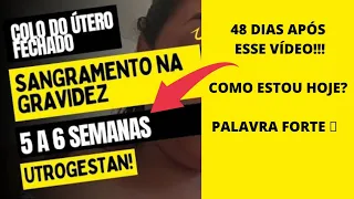 48 dias após um aborto espontâneo (COLO DO ÚTERO FECHADO E COM SACRAMENTO)