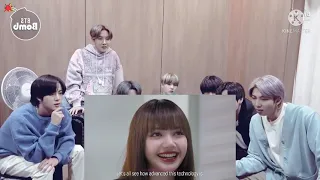 BTS Reaction About Video:"BLACKPINK LISA INTERACTIONS WITH MALE"😝FAN MAKE FAKE VIDEO😀