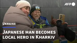 Japanese man becomes local hero in Ukraine’s Kharkiv | AFP