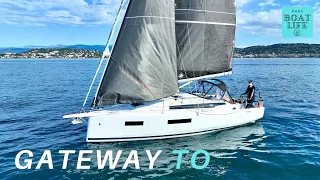 JEANNEAU 350 SUN ODYSSEY - Attempted sail and detailed tour