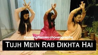 Tujh Mein Rab Dikhta hai | Dancingflames | Wedding Choreography | Bride solo Dance