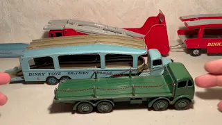 Vintage 1950s Collection Video #2 - Dinky Foden Flat Truck, Pullmore Transporter, Car Carrier