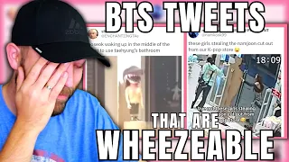 BTS Tweets that are Wheezeable REACTION [ Trusfrated Army ]