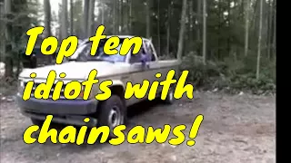 TOP 10 Tree cutting fails and idiots with chainsaws! Funny!