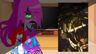 (🇺🇸/🇧🇷)Poppy playtime React To Springtrap(Part 1/?) //fnaf//leave your like❤🤗
