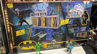 Batman Batcave 3-n-1 Playset by Spin Master Toys Unboxing, Build and Spotlight Review video