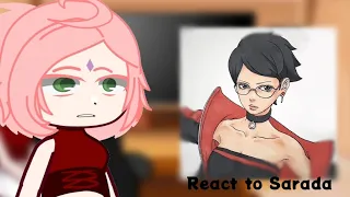 past parents Sarada/ (boruto) react to Sarada|| short