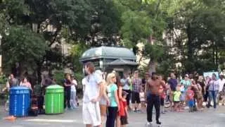 Street Acrobats - NYC  Brooklyn bridge