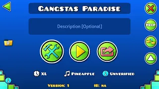 "Gangsta's Paradise" Layout by me | Geometry Dash 2.11