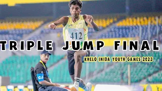 Triple Jump final Khelo India youth Games 2023