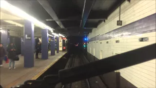 New York City Subway HD: R32 C Train via the F Line Railfan Window (Jay Street - 14th Street)