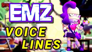 EMZ voice lines and quotes - dialogues Brawl Stars