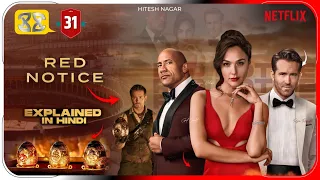 Red Notice (2021) Movie Explained In Hindi | Netflix Red Notice Movie हिंदी / उर्दू | Hitesh Nagar