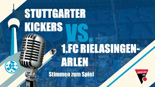 12. Spieltag Oberliga BW Stuttgarter Kickers - 1. FC Rielasingen-Arlen Stimmen zum Spiel