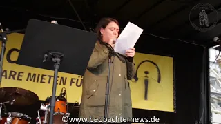 Demo gegen Leerstand und Wohnungsnot - Adriana Uda, BesetzerInnen Kollektiv Wilhelm- Raabe-Straße 4