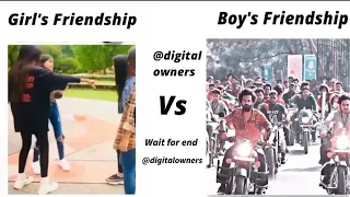 Girl's Friendship Vs Boy's friendship ¡!¡ memes #viralmemes #memes