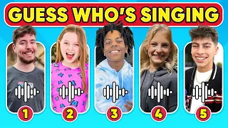 Guess Who Is Singing? | Salish Matter, Payton Delu, The Royalty Family, MrBeast