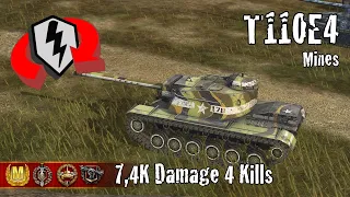 T110E4  |  7,4K Damage 4 Kills  |  WoT Blitz Replays