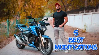 5 BEST AND CHEAPEST MODIFICATIONS FOR YOUR BIKE !! Apache rtr 200