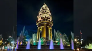 Water Fountain at the Independent Monument, Phnom Penh