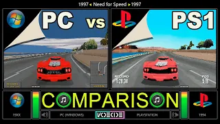 Need for Speed II (PC vs PlayStation) Side by Side Comparison