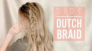 Side Dutch Braid - LAZY DAY HAIRSTYLE!  || Hazel Darling