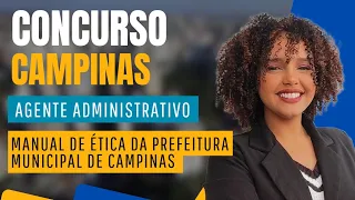 AULA 1 - Concurso de Campinas - Agente Administrativo (Manual de Ética) #aula1 #concursocampinas