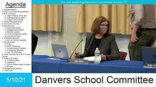 Danvers School Committee Meeting - 5/10/21