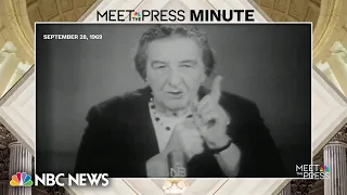 In 1969, Israeli PM Golda Meir was ‘convinced’ her grandchildren would see peace