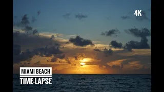 4K Sunrise Time-Lapse in Miami Beach, Florida USA