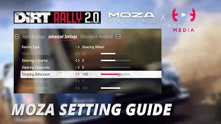 MOZA Wheelbase Setting Guide for DiRT Rally 2.0
