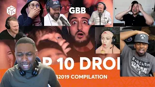 HOW THEY REACT TO: TOP 10 DROPS 😱 Grand Beatbox Battle Solo 2019