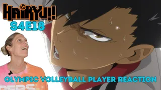 Olympic Volleyball Player Reacts to Haikyuu!! S4E18: "Trap"