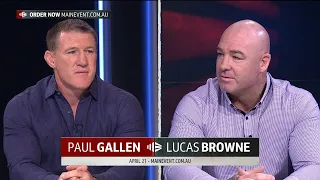 Paul Gallen & Lucas Browne FACE OFF