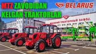 MTZ zavodidan kelgan traktorlar. SN INVEST.