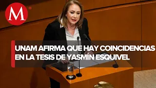 UNAM halla alto nivel de coincidencias entre tesis de Yasmín Esquivel y Edgar Báez