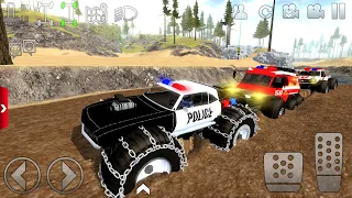 Offroad Outlaws Police car, Fire Truck, Ambulance Dirt Cars Extreme Off-Road #1 gameplay Android