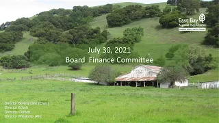 Jul 30, 2021 -  Board Finance Committee Meeting