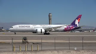 *First Arrival* Hawaiian Airlines Boeing 787-9 Dreamliner(N781HA) arriving and departing Las Vegas!