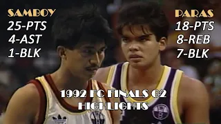 Samboy Lim VS Benjie Paras | SMB VS Shell | 1992 FC Finals G2 | 04/28/1992