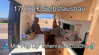 WAS BEKOMMT MAN FÜR 17.000€? I Campervan Roomtour VW Crafter mit Pop Up Dusche im Innenraum