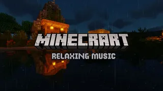 Minecraft - Relaxing Music Box with Rain Ambience || Sleep, Study, & Relax