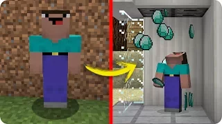 NOOB MINECRAFT VS DIAMANTE INFINITO TROLL NOOB EVOLUCIONA A PRO RICO EN MINECRAFT